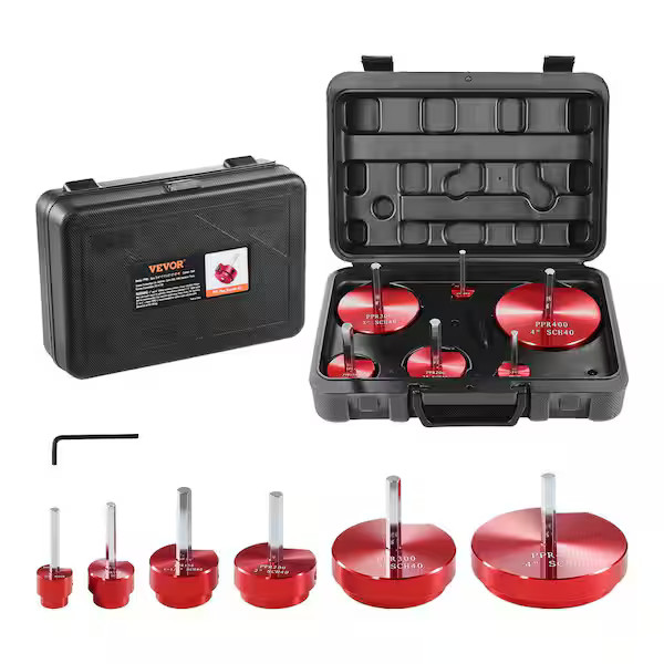 PVC Pipe Reamer Kit Aluminum Alloy PVC Pipe Fitting Reamer Plumbing Tools Kit So