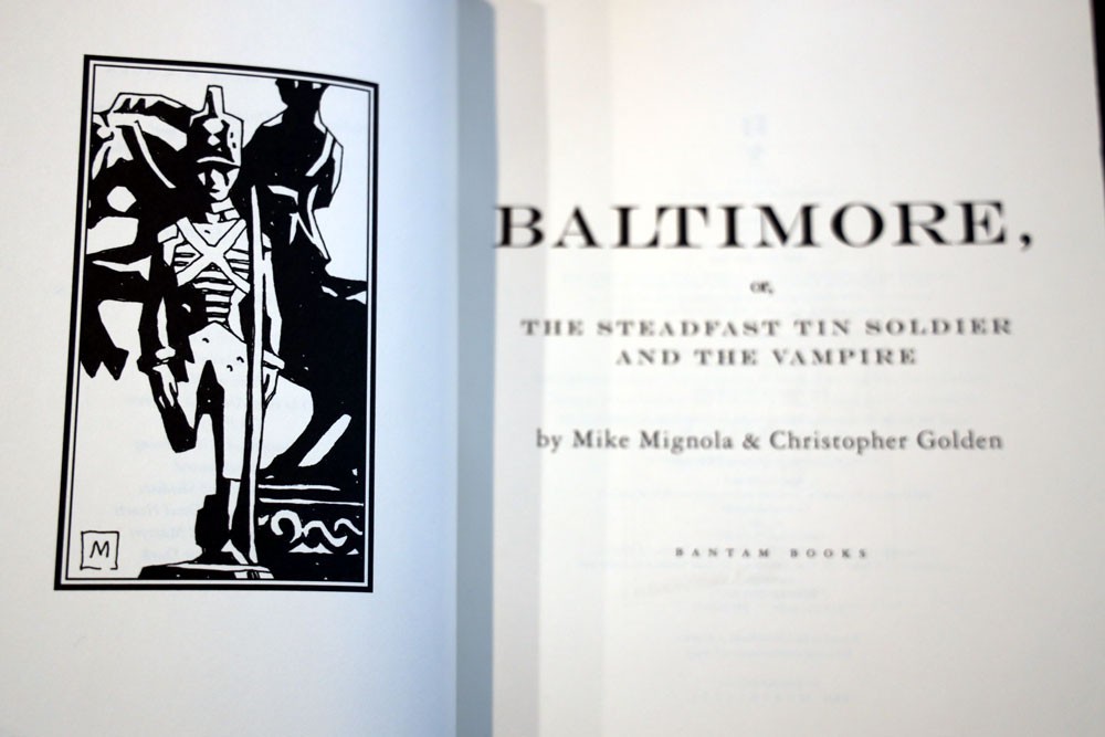 BALTIMORE: Steadfast Tin Soldier and the Vampire by Mignola/Golden 1st Ed. 2007