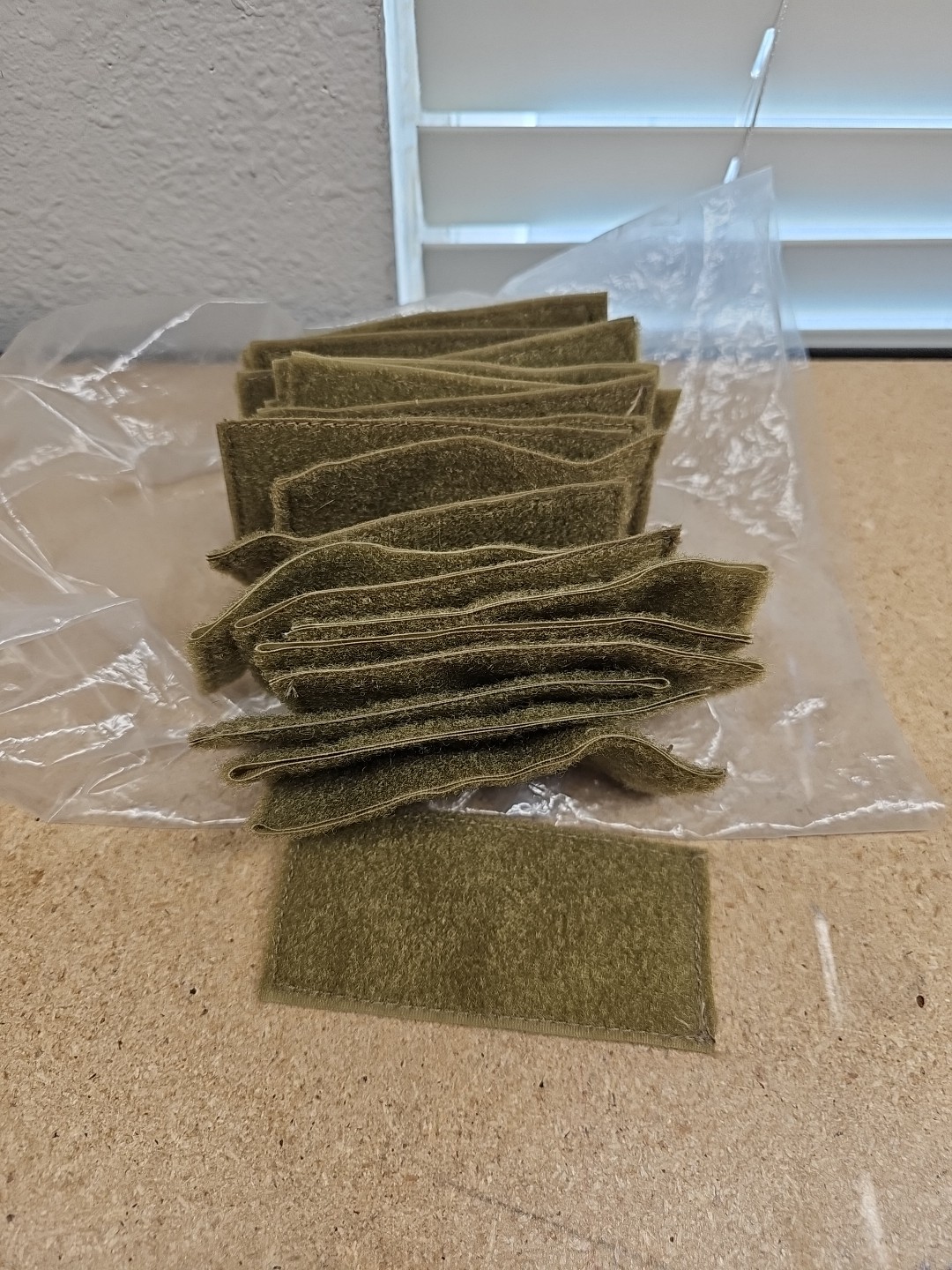 Lot Of 20 Loop Side Backing for Morale Patches 4.5" X 2" Hook & Loop System (B1)