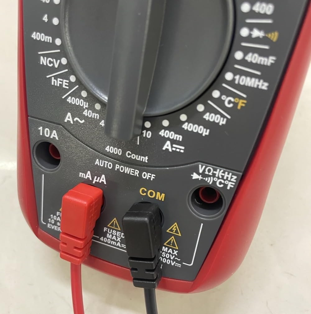 Bectyton 2Pcs Multimeter Test Leads, 1000V10A Leads Black and Red