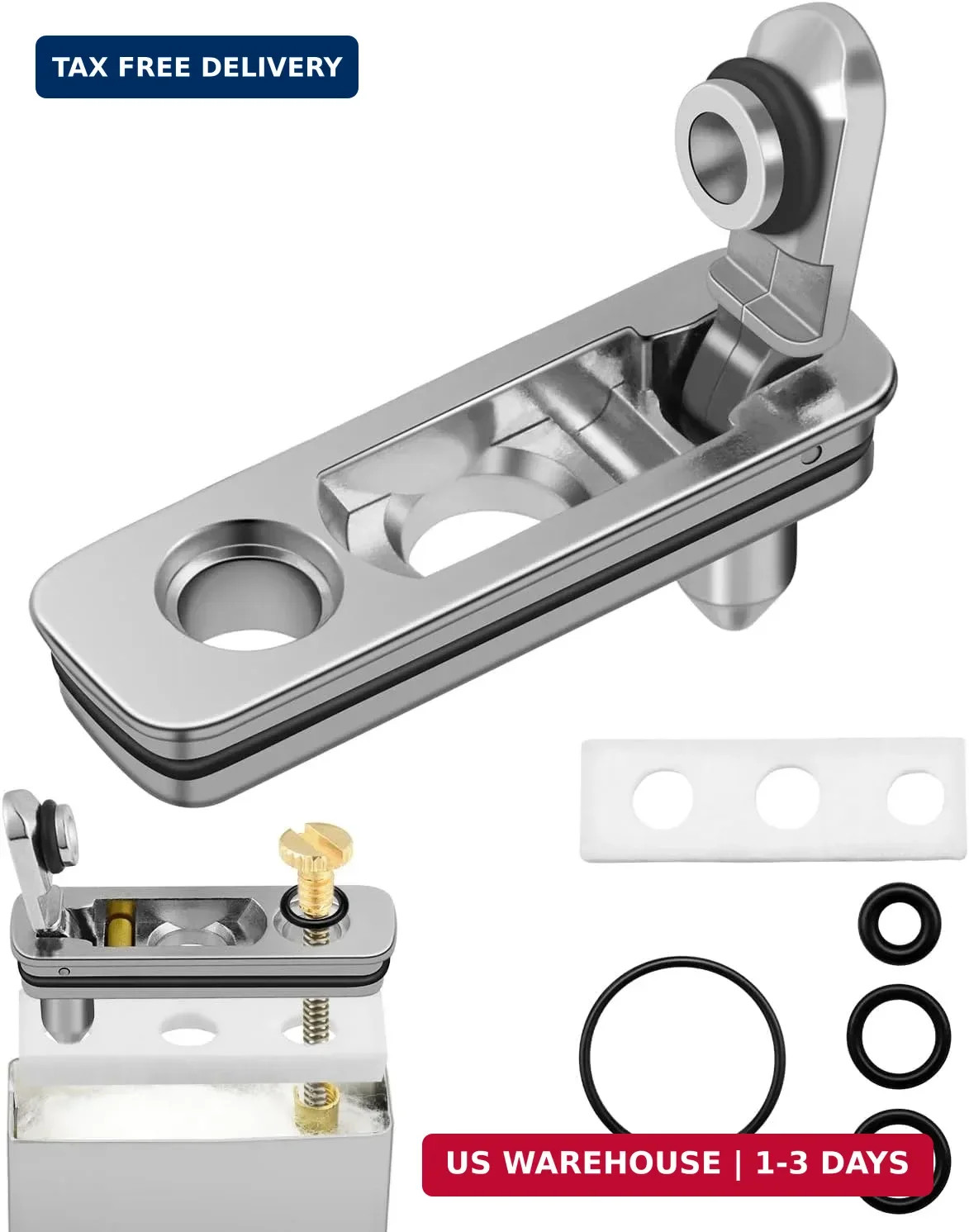 2 Set Lighter Gasket Seal Metal Lighter Repair Insert Accessories Kit 1Ppcs Cott