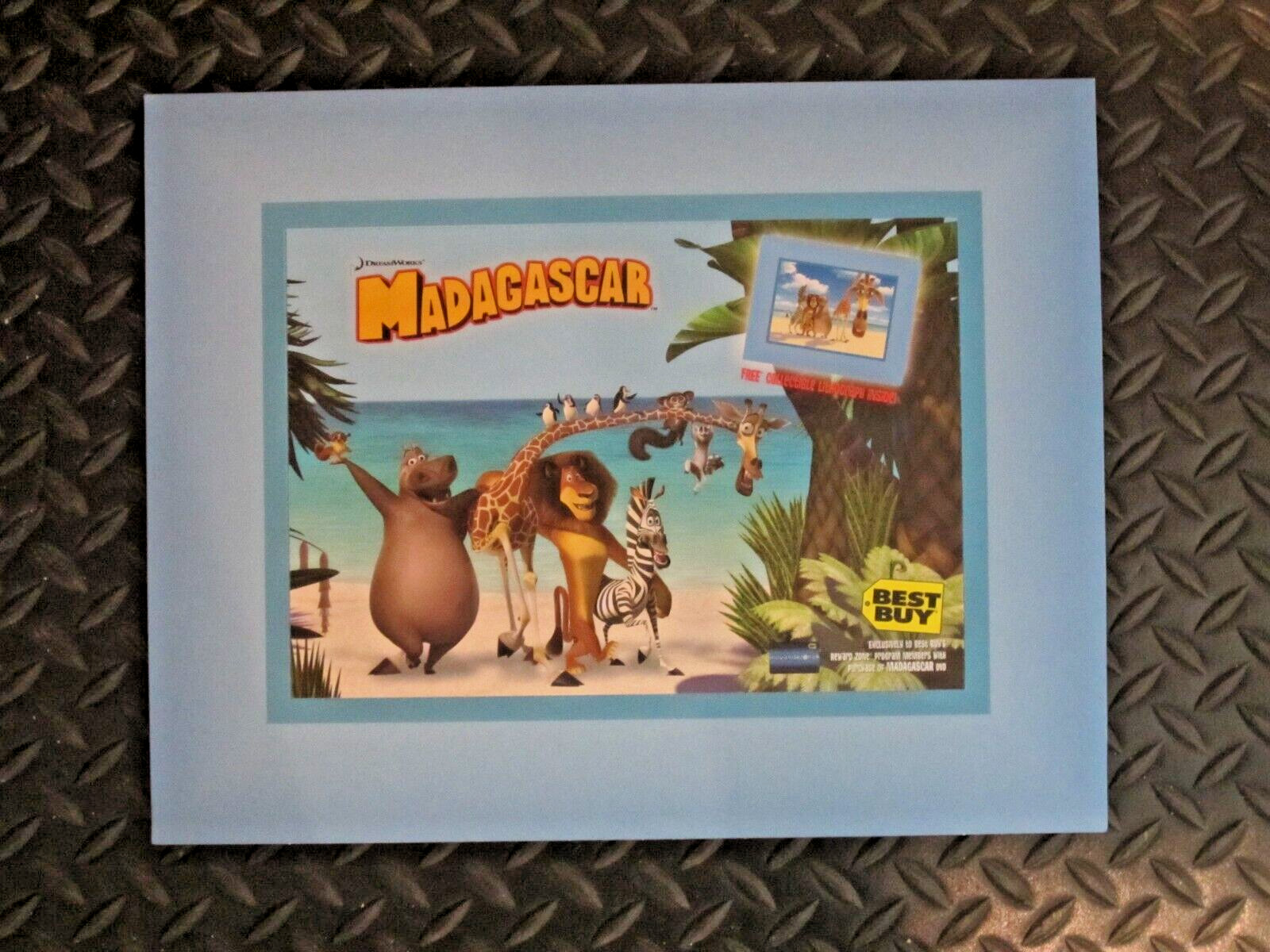 2005 Best Buy Exclusive Dreamworks Madagascar Collectors Edition Lithograph