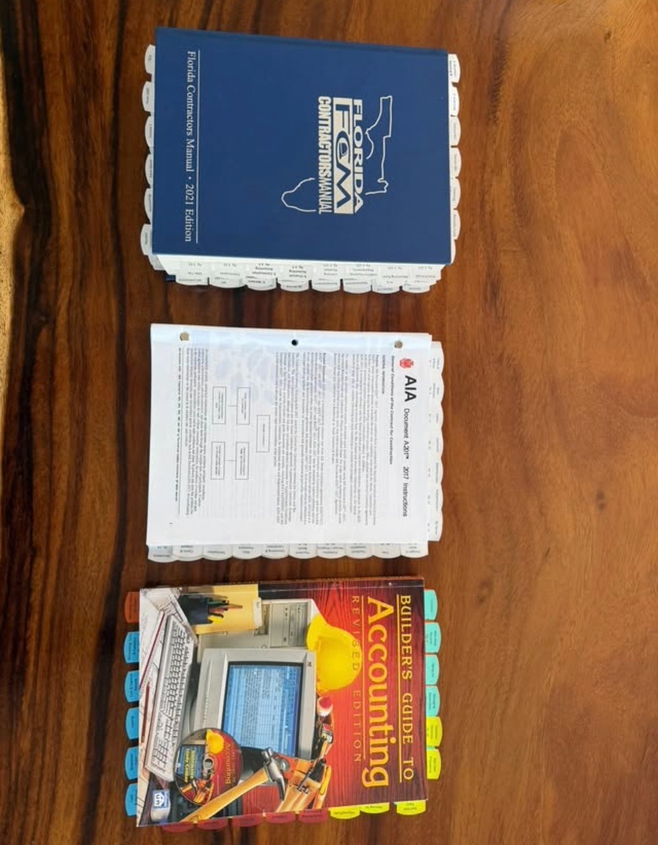 Florida General Contractor Exam Book Set – Professionally Tabbed – 2023 Codes