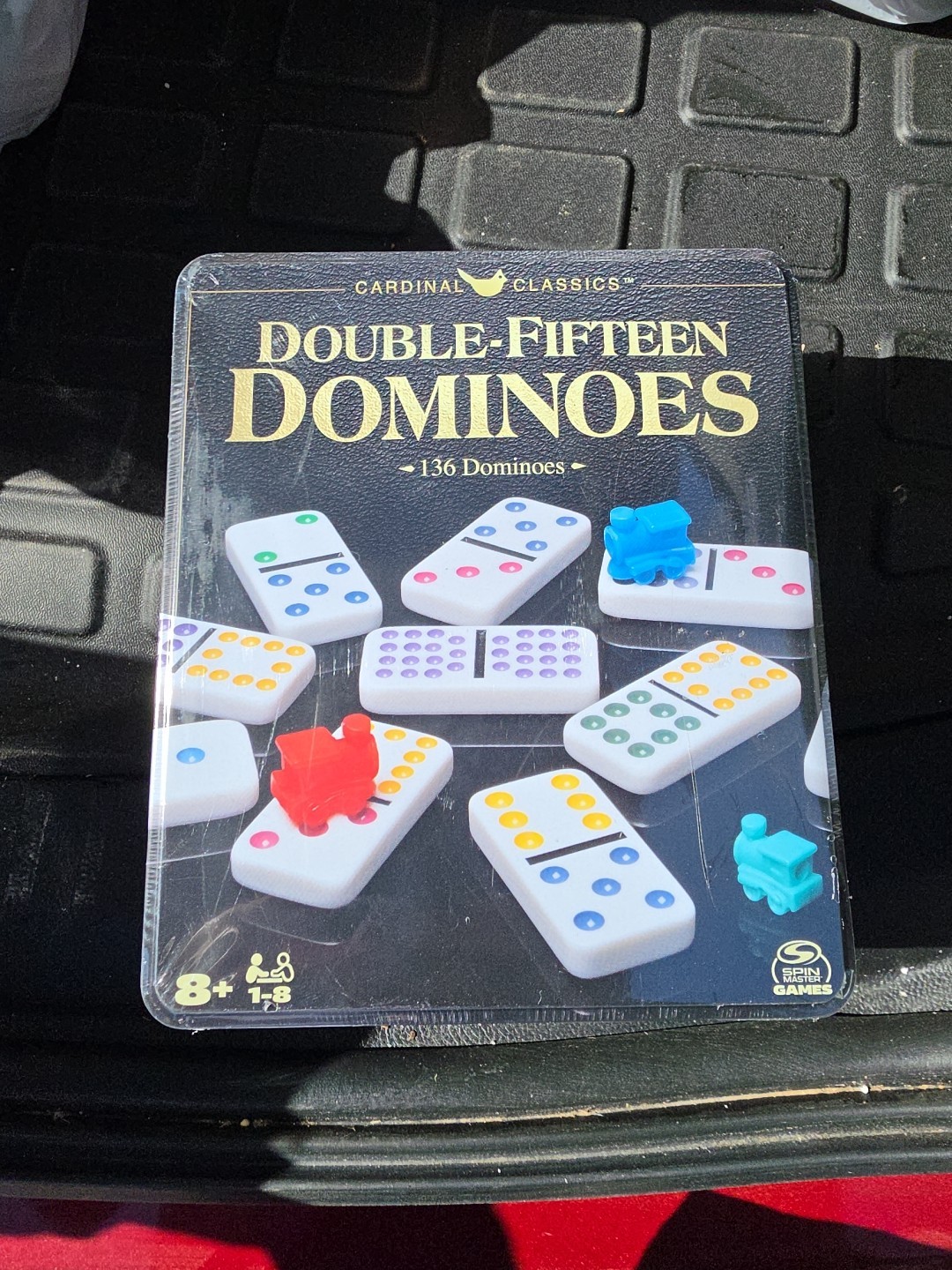Double Fifteen Dominoes Set With Color Dots Spin Master Games
