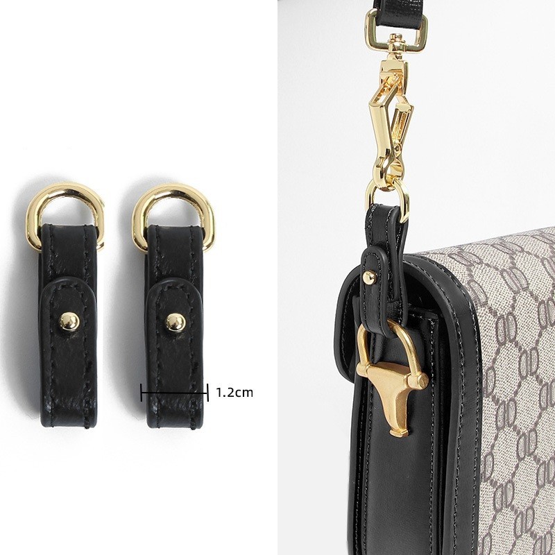 1Pair Vachetta Leather Side Extenders Strap Fit For Gg Horsebit 1955 Series Bag