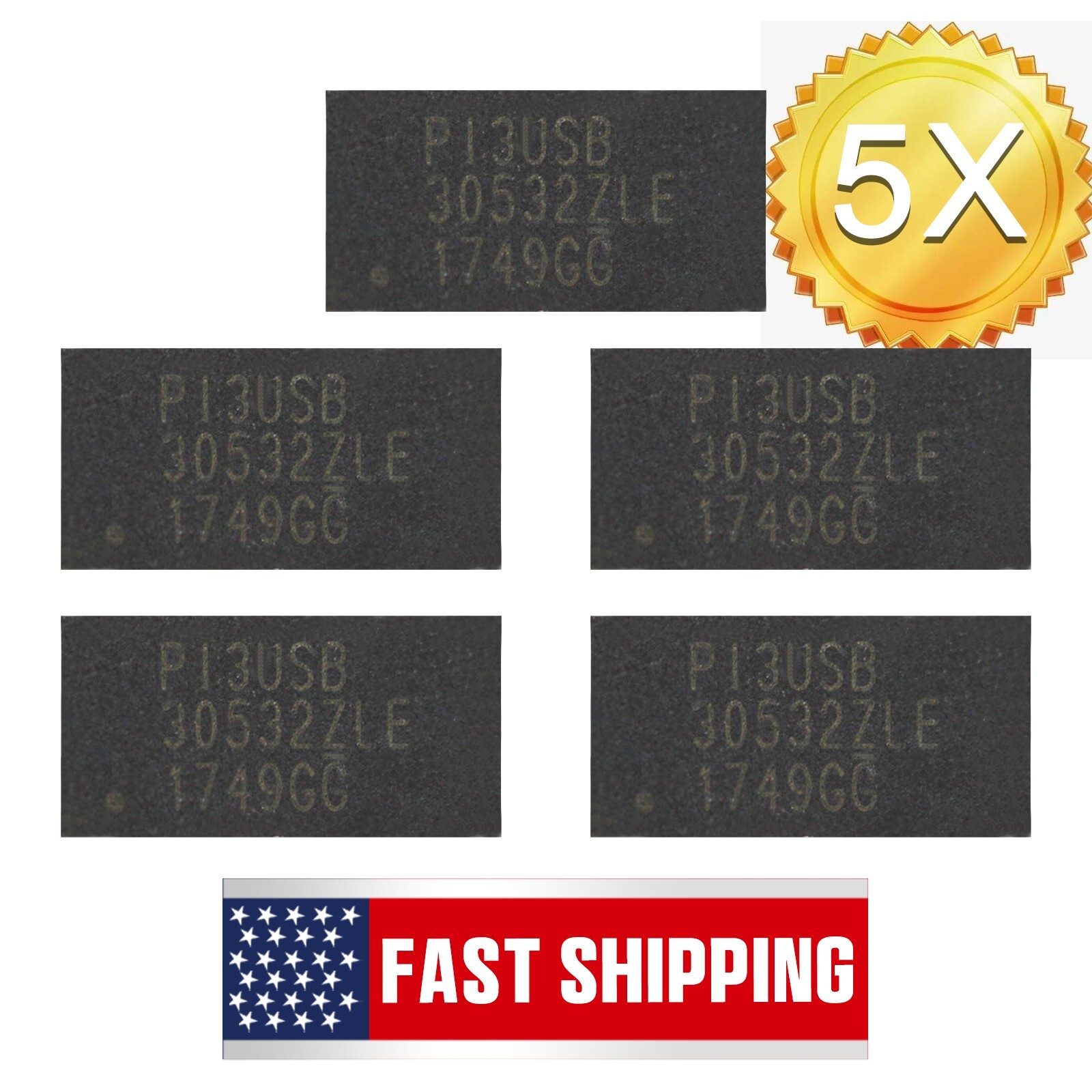 5X OEM P13USB 30532ZLE PI3USB30532ZLE Video Audio IC Chip For Nintendo Switch