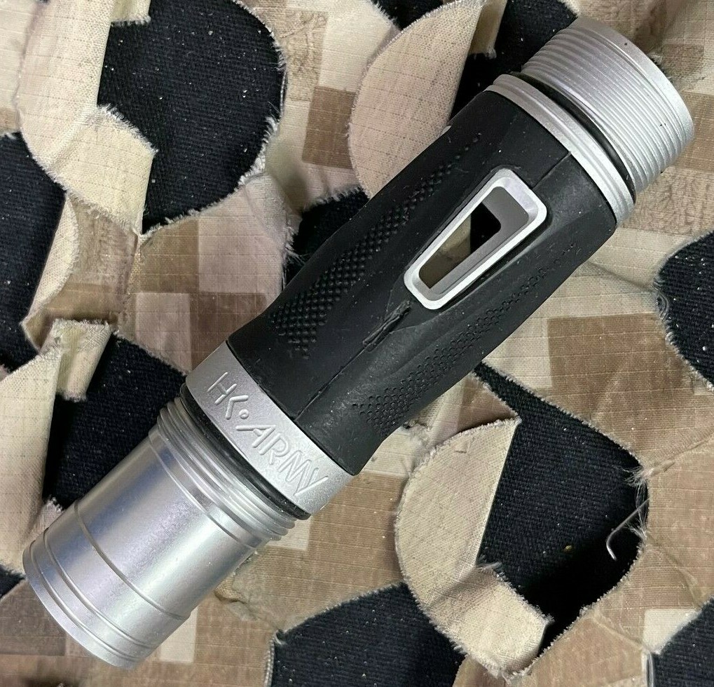 NEW HK Army Autococker Threaded LAZR Barrel Back - Dust Silver