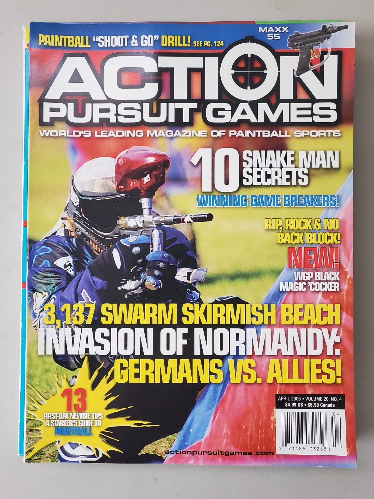 Priced To Sell April 2006 APG Action Pursuit Games Print Paintball Magazine ION