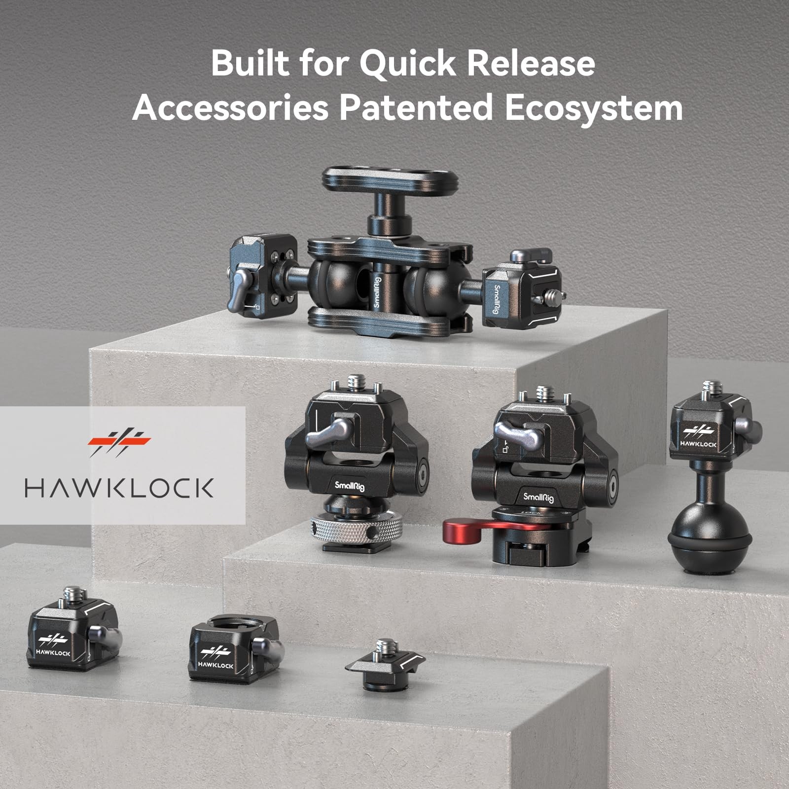 HawkLock Mini Quick Release Camera Mount Adapter 1/4 Inch Screw Plate 3513C