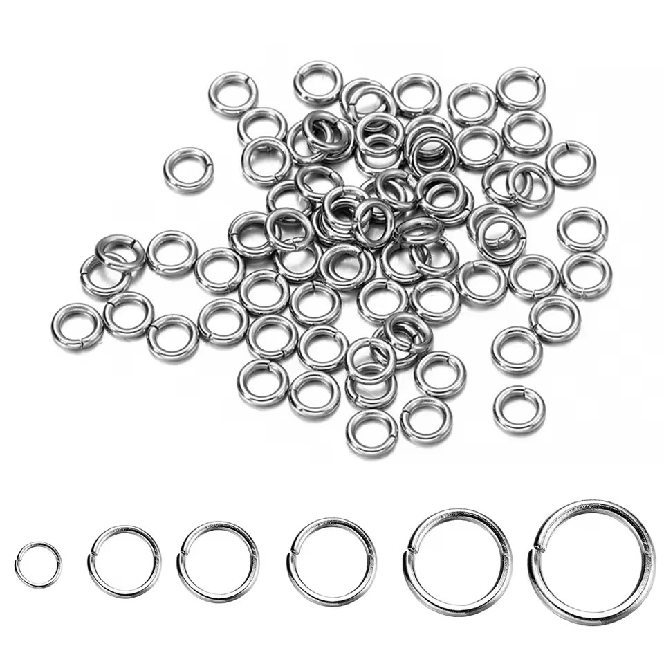 Stainless Steel Fishing Split Rings 30-200Pcs,Heavy Saltwater Duty Big Game