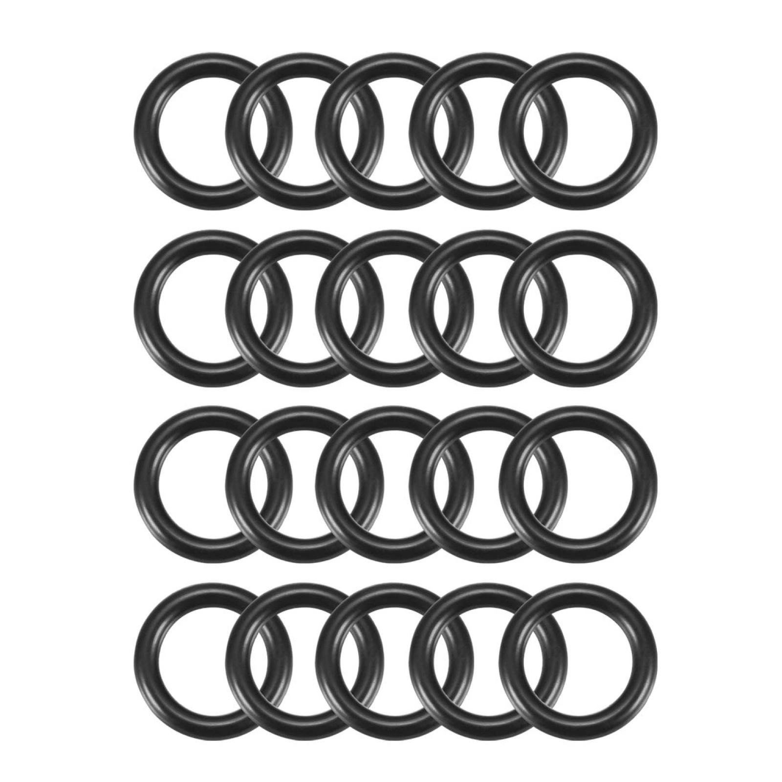 15mm outer diameter 2.4mm thickness black rubber rings oil seal washers 20pcs