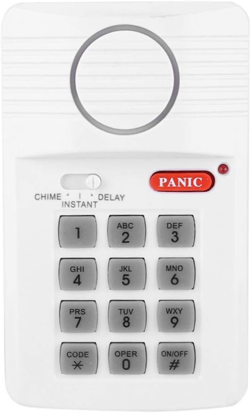 Door Alarm System 3 Settings Security Keypad with Panic Button for Home Office D