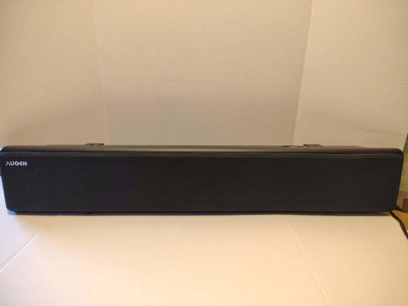 AUGEN Black Wired Soundbar RCA 3.5mm Inputs Rectangular Plastic Type A