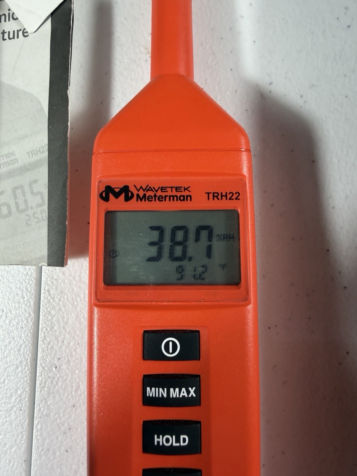 Wavetek Meterman TRH22 Digital Humidity Temperature Meter w/ Case & Manual