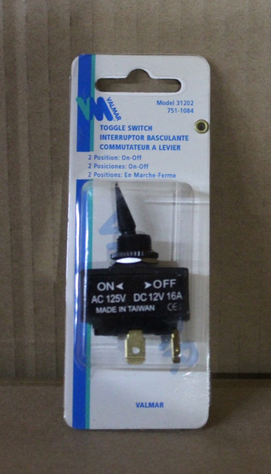 VALMAR 31202 TOGGLE SWITCH TWO POSITION ON/OFF