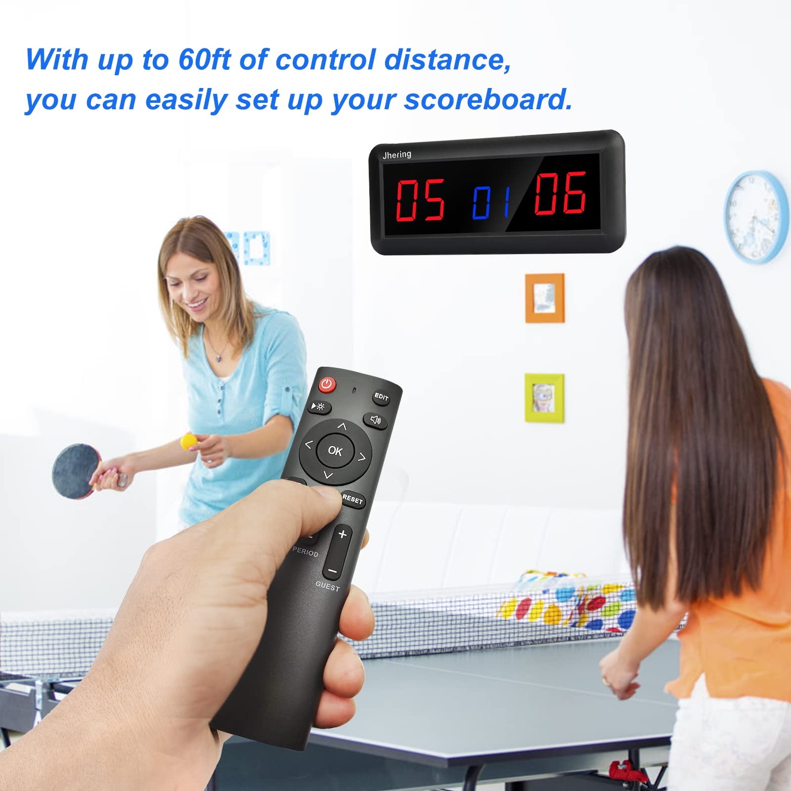Electronic Scoreboards with Remote, Portable Score Keeper, Digital Scoreboard...