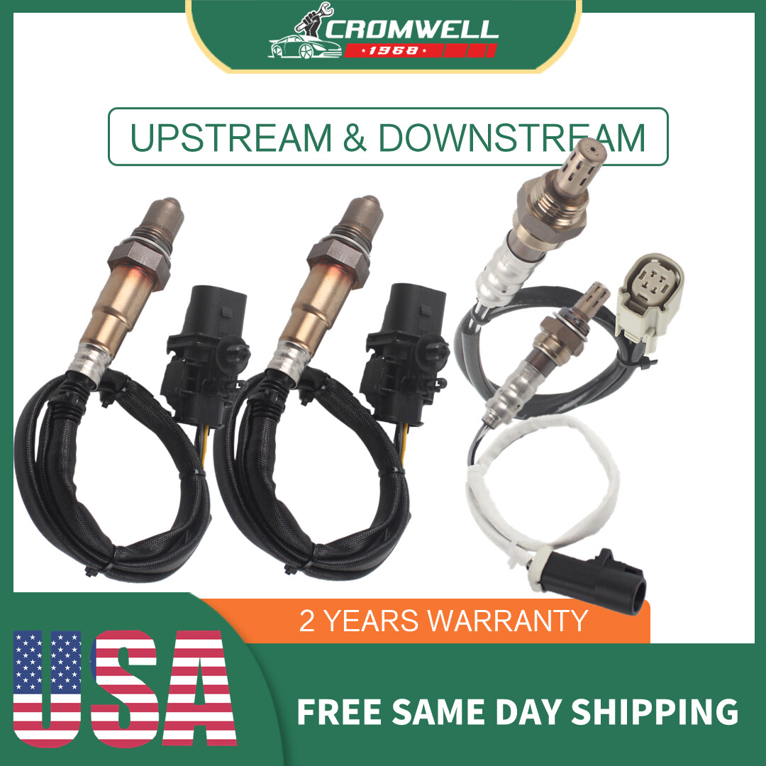 4PCS O2 Lambda Oxygen Sensors Upstream & Downstream For Lincoln MKS 2011-14 3.5L