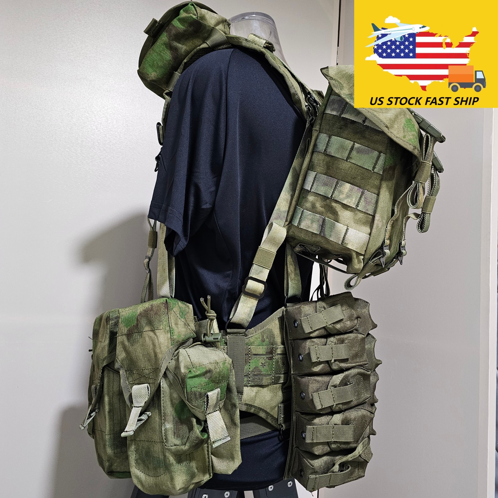 Russian SSO SBRUYA SMERSH M1 Tactical AK VOG MOLLE AT FG Set