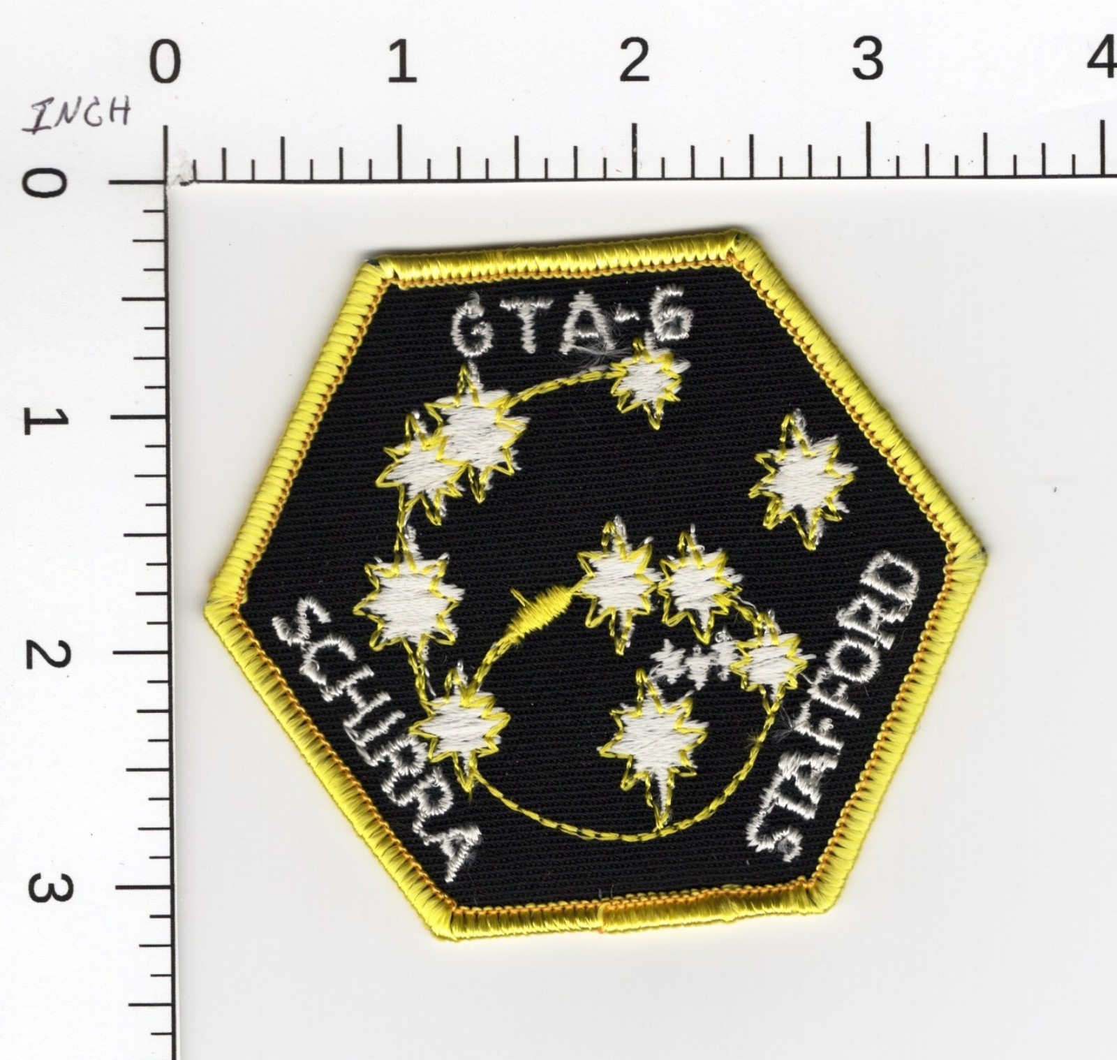 NASA 🚀 GEMINI 6 GTA-6 SCHIRRA STAFFORD ORIGINAL VINTAGE COLLECTIBLE PATCH