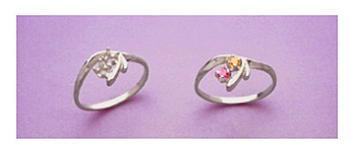 3mm Round Friendship Sterling Silver Pre-Notched Ring Setting Size 7