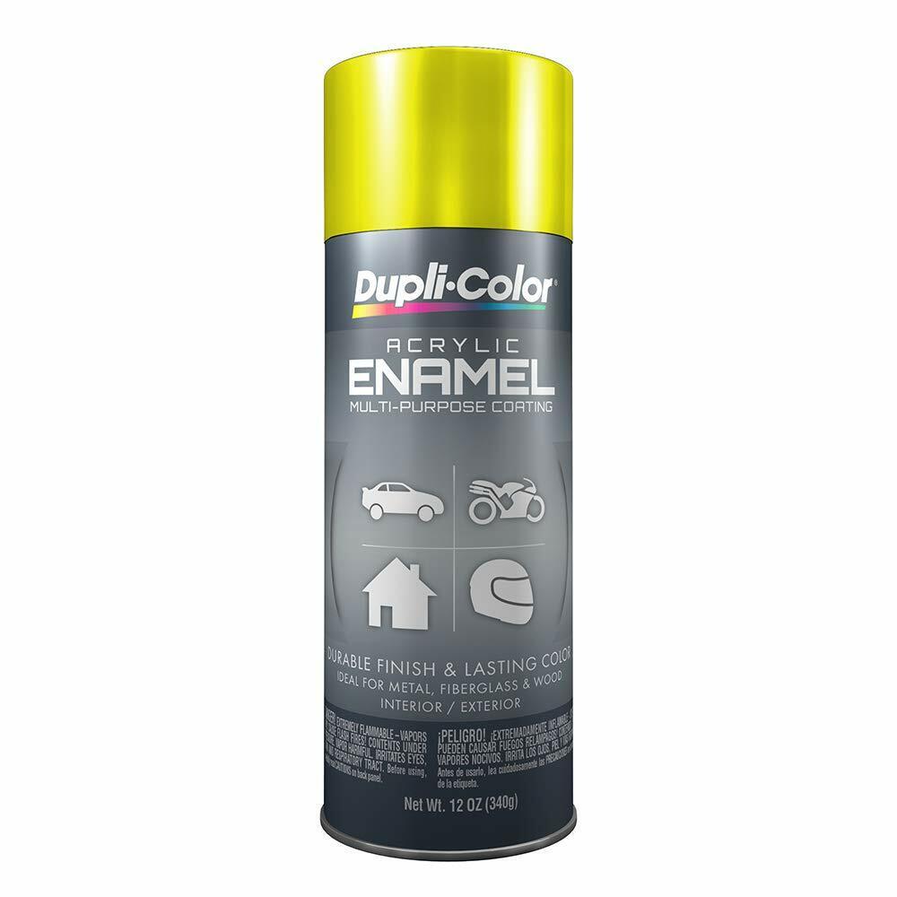 Dupli-Color EDA168707 Chrome Hot Rod Yellow General Purpose Acrylic Enamel 12 oz