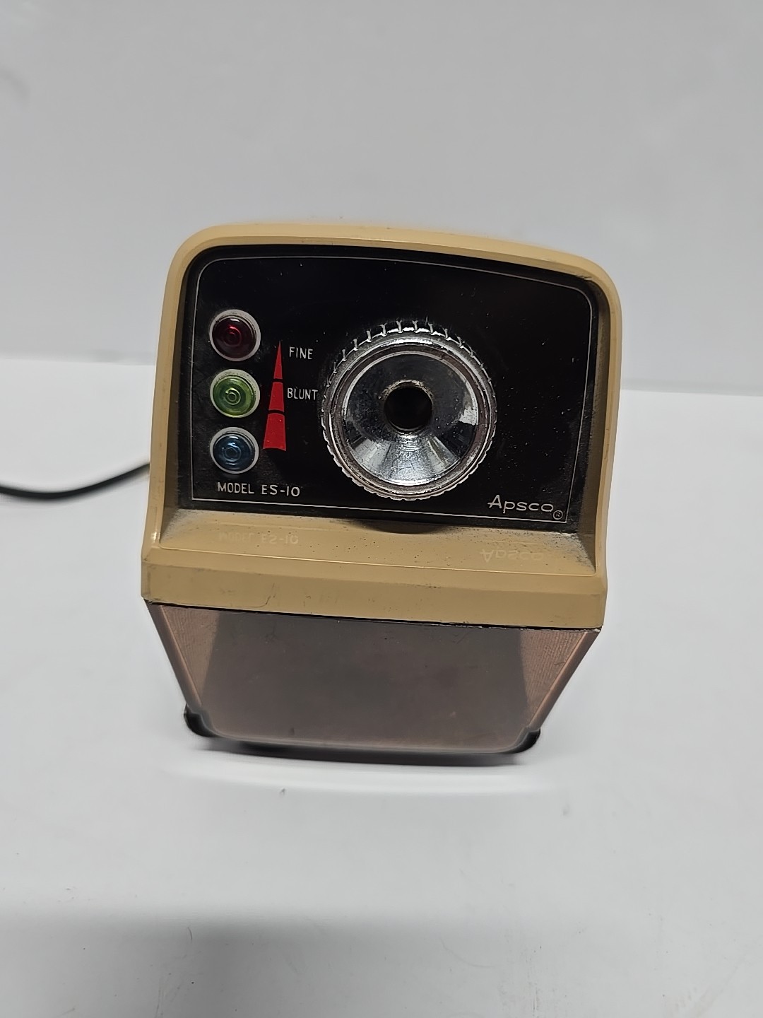 Vintage Apsco Electric Pencil Sharpener ES-10 Tested working Made In Japan 2-7