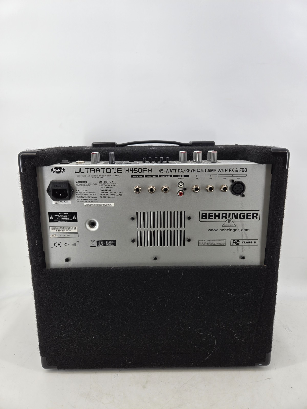 Behringer Ultratone K450FX - 45W 10" Keyboard Amp