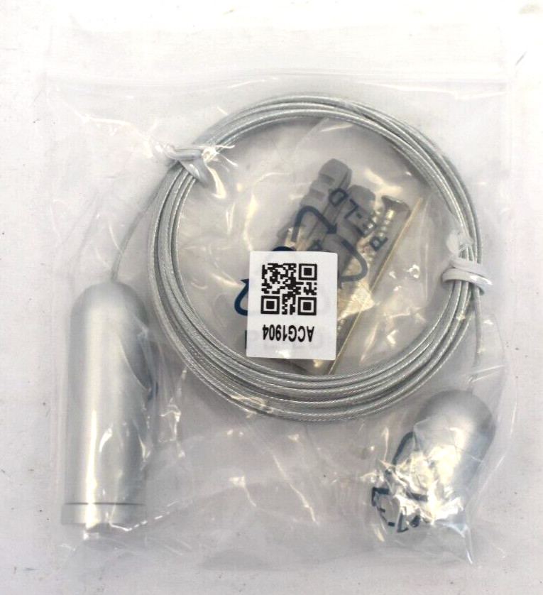 Aluminum Clear Anodized Ceiling To Floor Cable System Kit 13' x 1" ACG1904