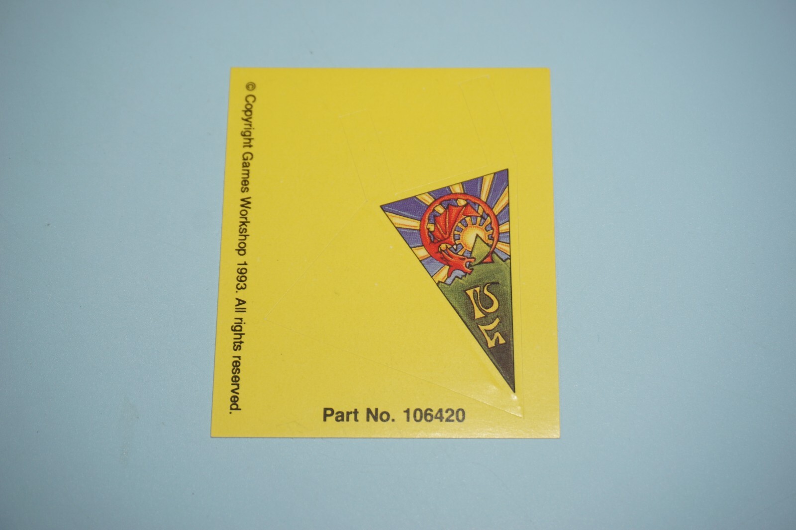 Warhammer High Elves Flag Standard Banner Sticker