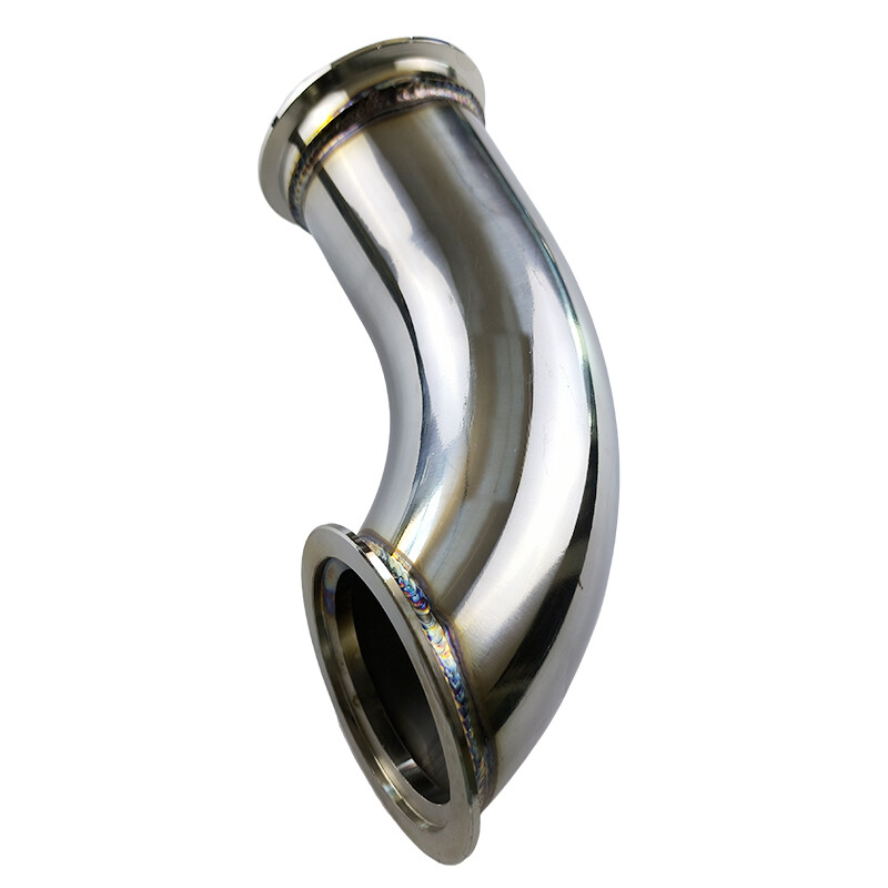 3" V-BAND STAINLESS 90 DEGREE DIY ELBOW TUBE EXHAUST TURBO FLANGE