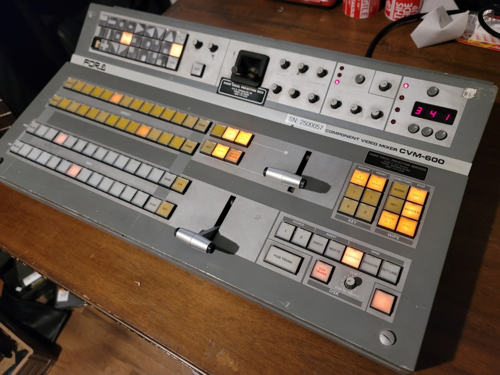 For.A CVM-600 Component Video Mixer Stereo Audio Mixer