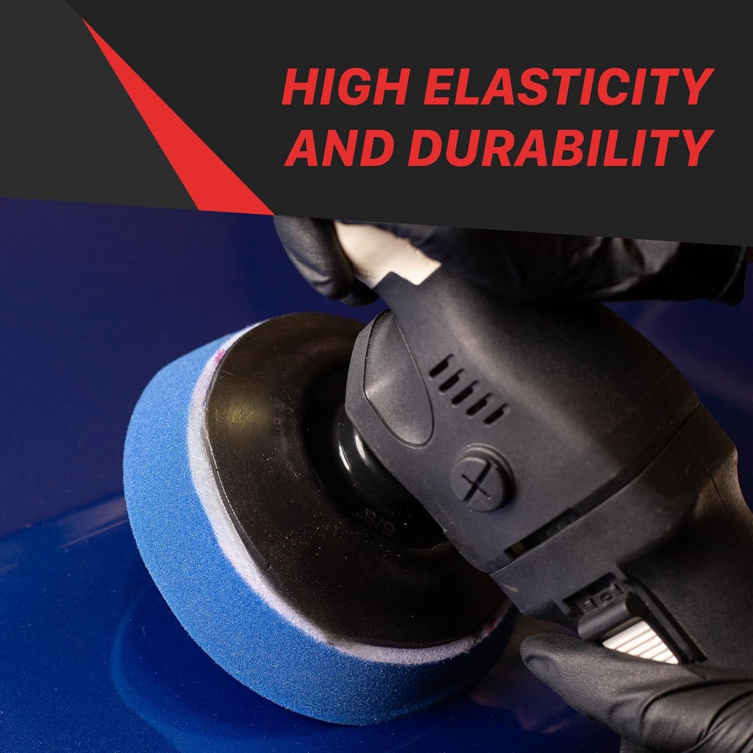 3-inch Universal Black RO Polishing Machine Backplate—