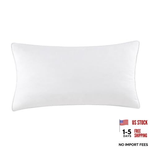 14"x24" Pillow Inserts Soft Feather Pillow Set of 1 14×24inches（Pack of 1）