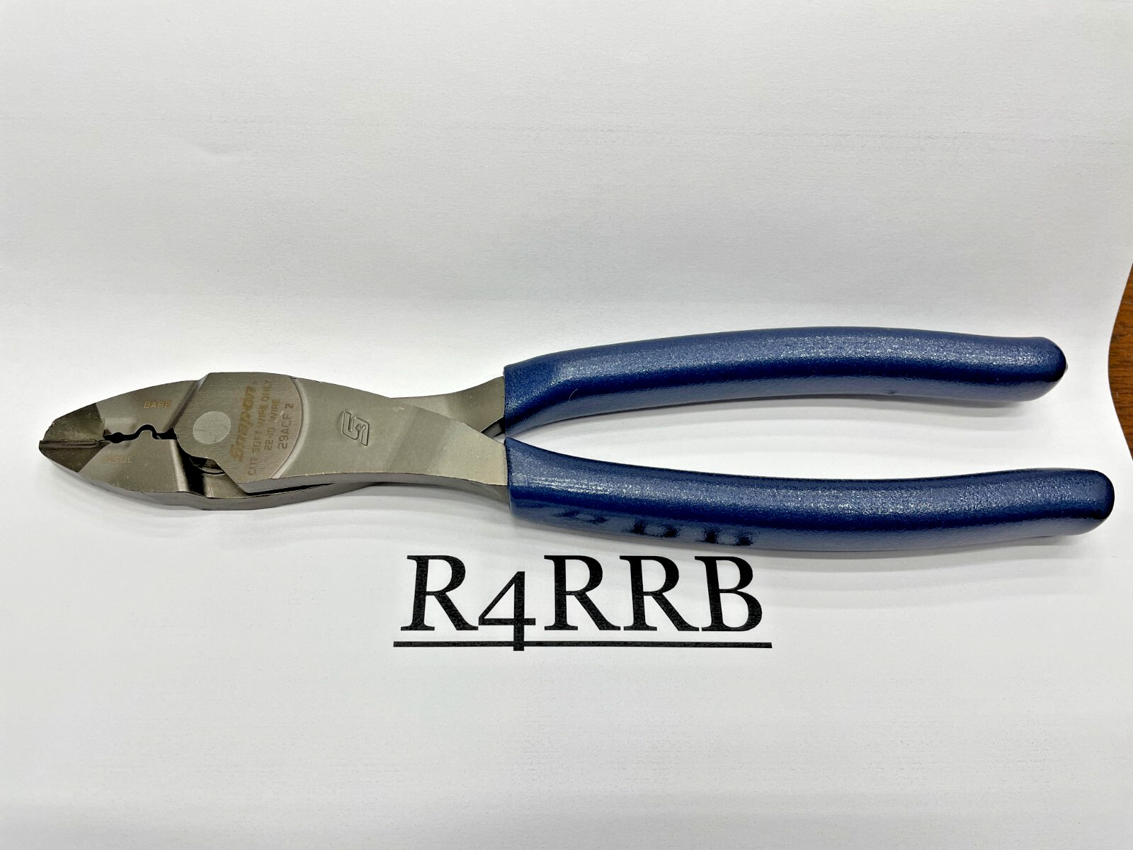 Snap-on Tools USA NEW POWER BLUE  9" Wire Terminal Cutter Crimping Plier 29ACFMB