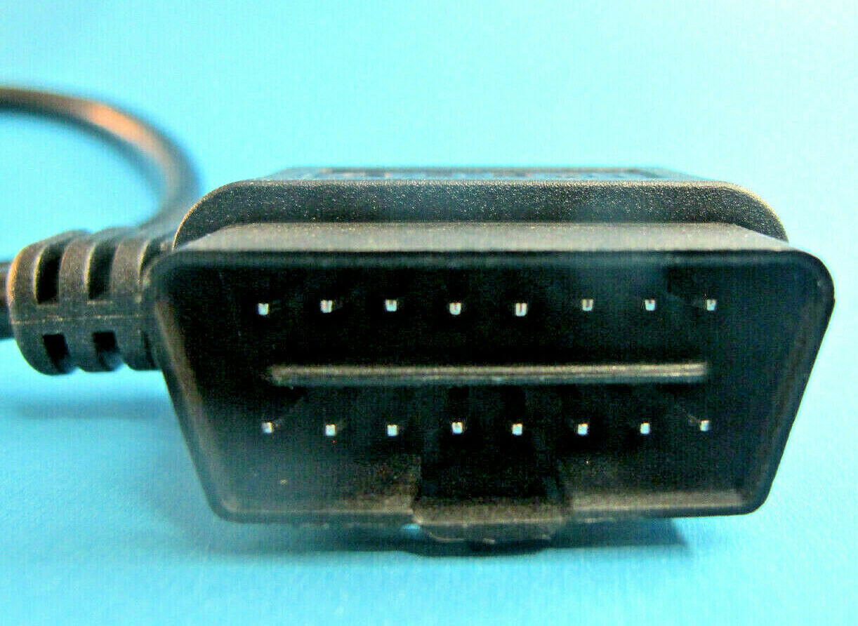 16 Pin OBD2 to 8/9 Pin Black or Green ELD Diagnostics Cable Adapter Volvo & Mack