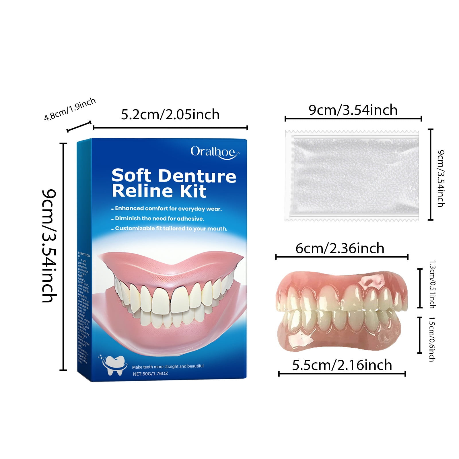 2 Pack ~ Soft Denture Silicone Reline Kit ~ Exp 1/28