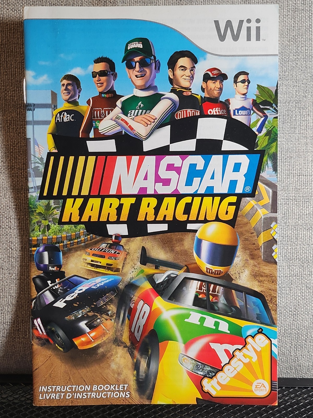 NASCAR Kart Racing Instruction Manual Only - Nintendo Wii