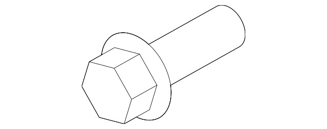 Genuine Volkswagen Timing Cover Bolt 06J-103-831