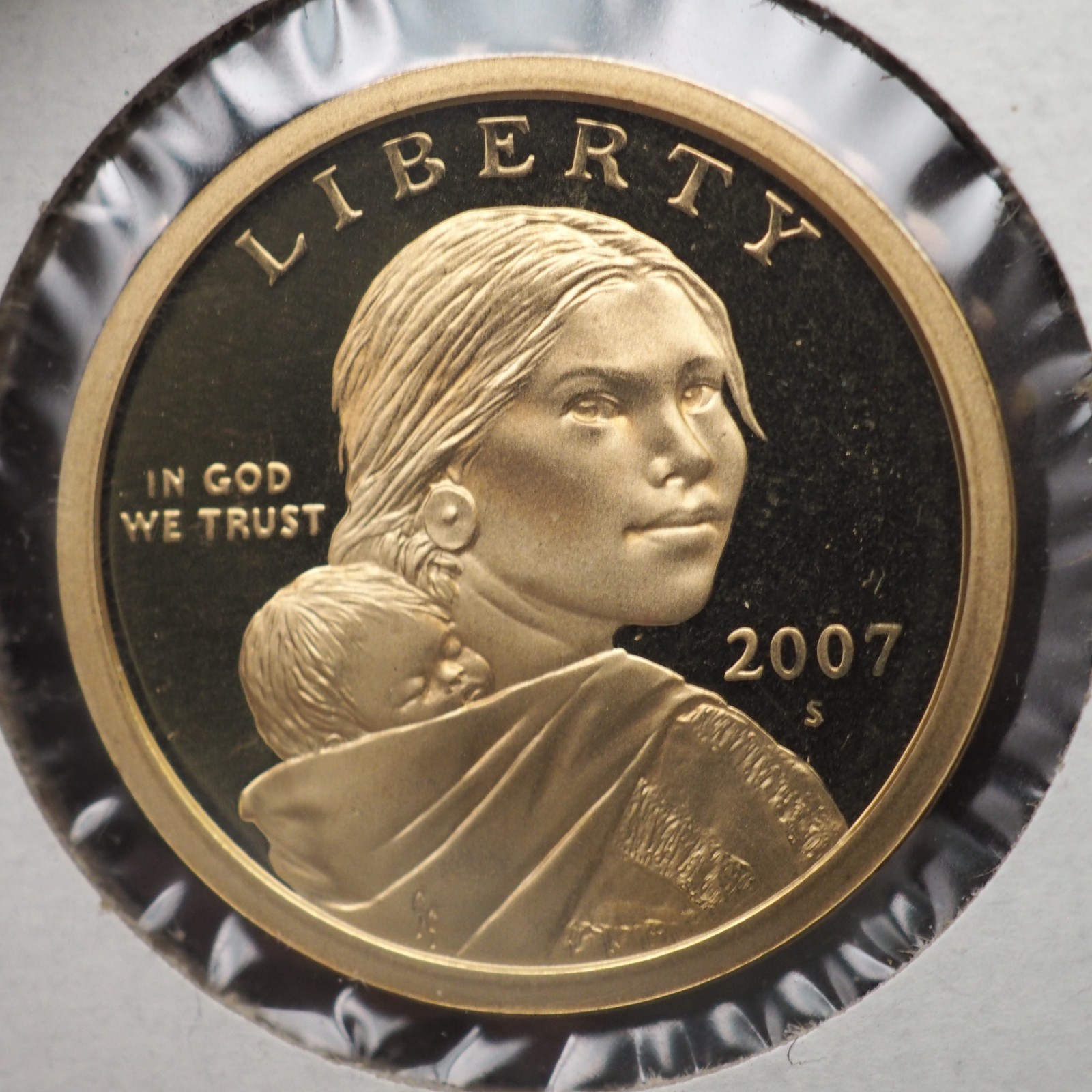 2007 S SACAGAWEA GEM PROOF DOLLAR COIN - FREE SHIPPING!