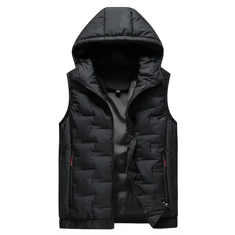 Casual Hooded Vest Best Sellers Fashion Stand Collar Multicolor Warm Hooded Men'