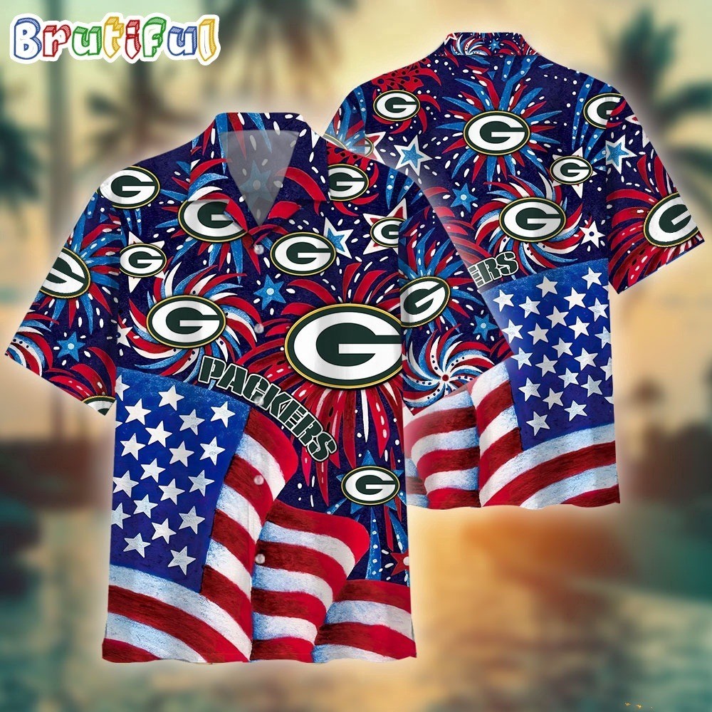 Green Bay Football Packerss Team Hawaiian Shirt Button Down Unisex Adults S-5XL