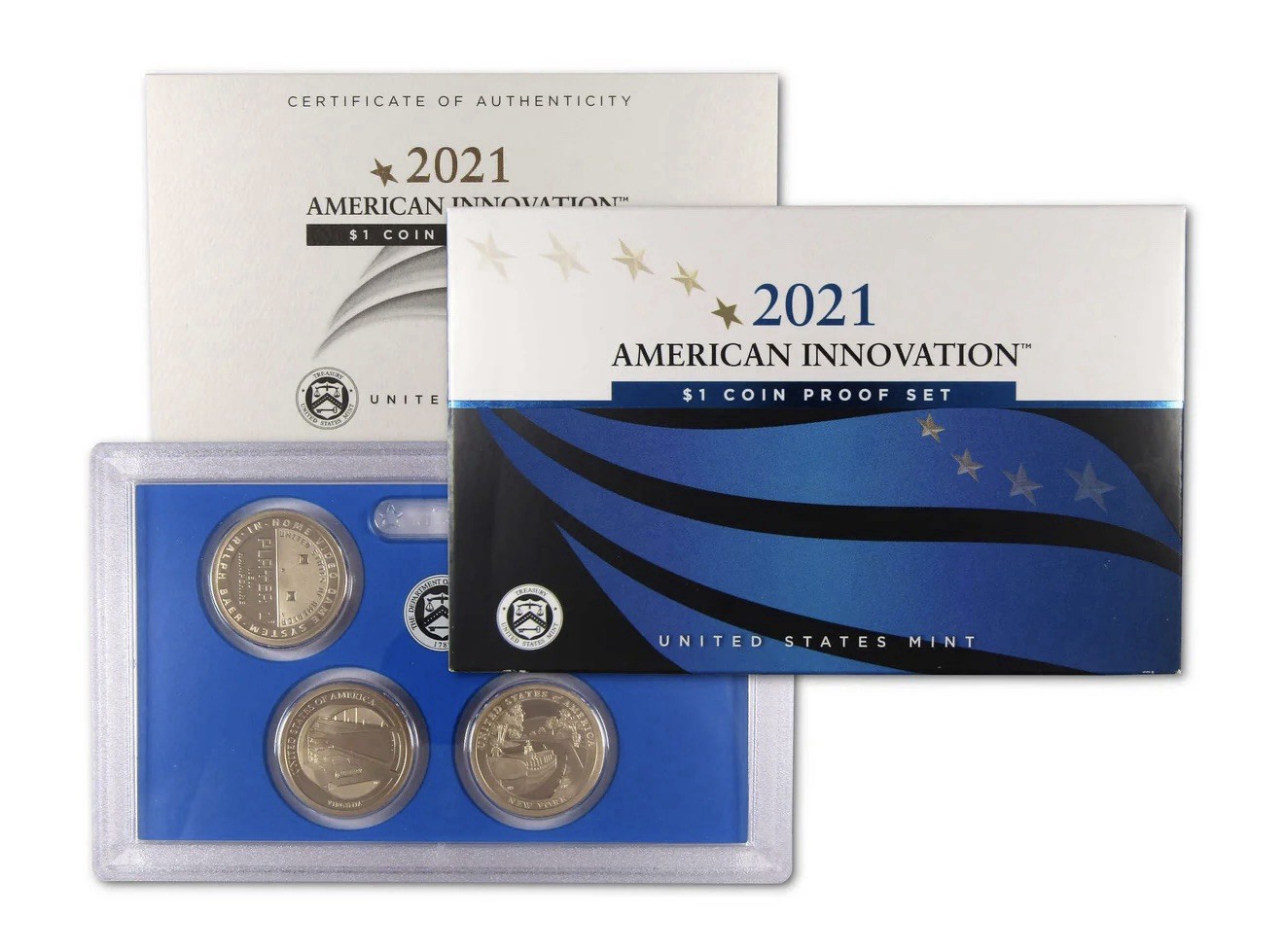 Innovation Dollar Proof Set 2021 4 Coins Uncirculated OGP