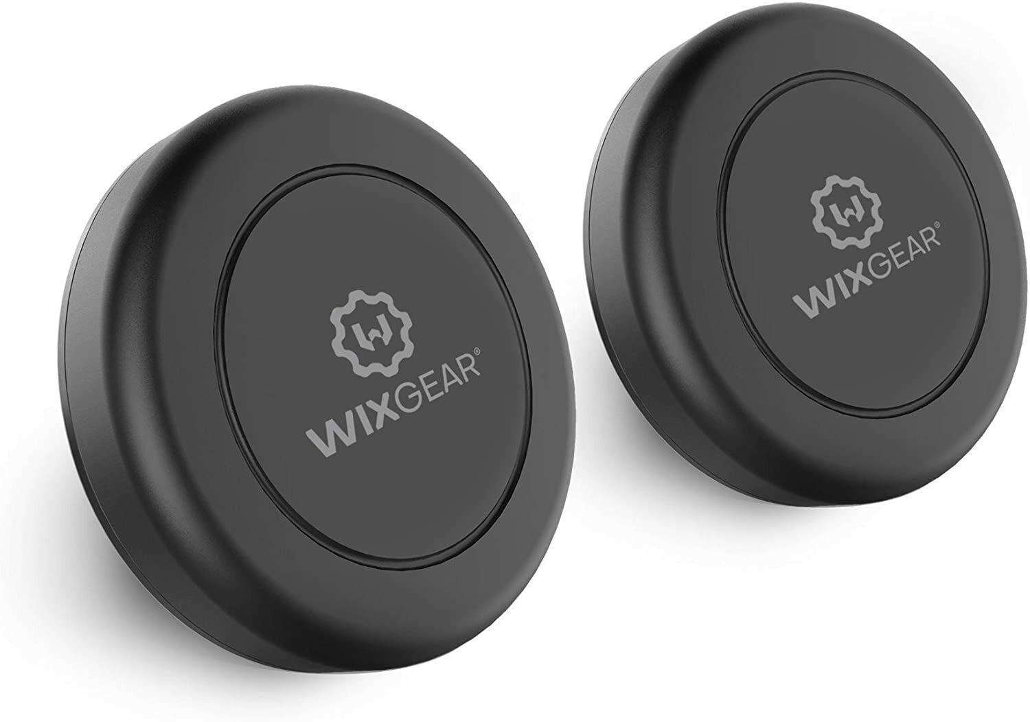 WixGear Flat Stick On Dashboard Magnetic Car Mount Holder For Smartphones 2 Pack
