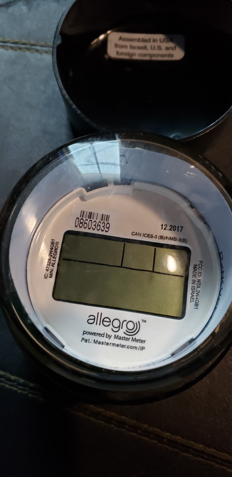 Allegro 5/8 x 1/2 in. Plastic Meter - US Gallons