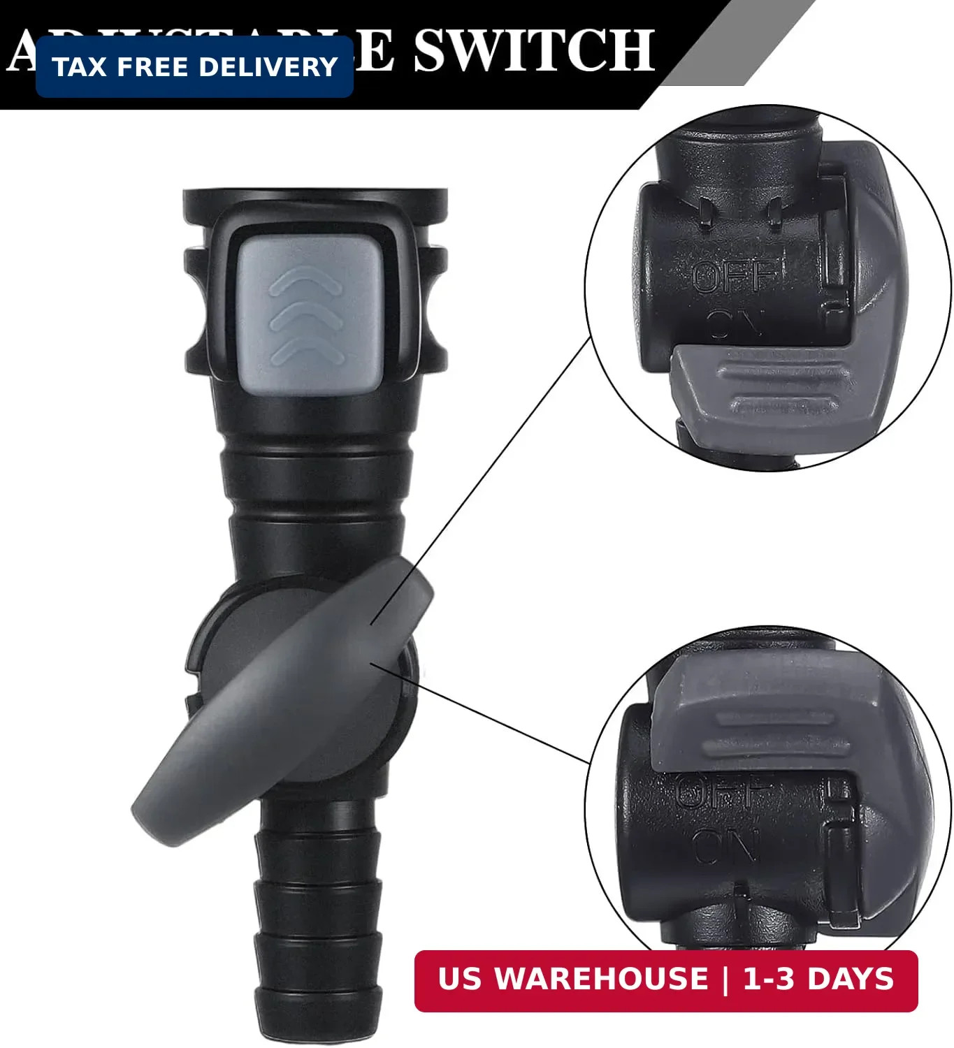 4 Pcs Hydration Bladder Accessories Set, 2 Hydration Bite Valve Mouthpiece Repla