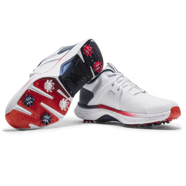 FootJoy HyperFlex Men Golf Shoe - Authentic (US Size: 10.5-11, White/Red)