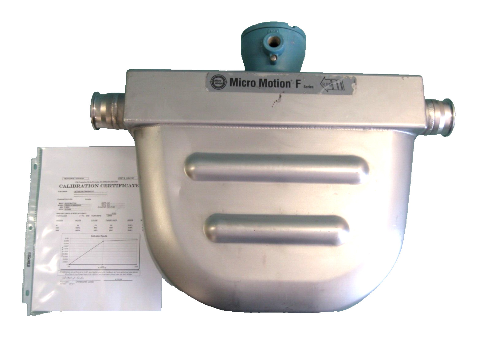 2" Micro Motion F200 S352CQBMEZZZZ Mass Flow Sensor 700 Core CALIBRATED P11