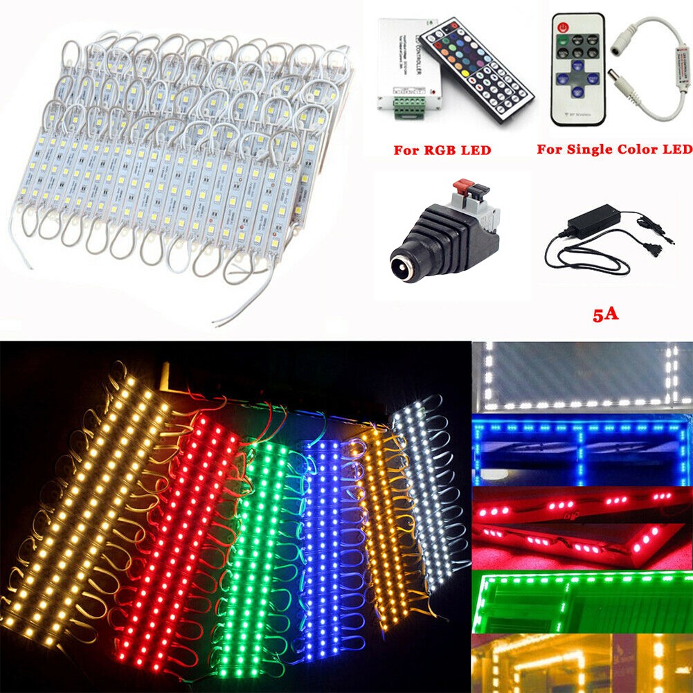 Commercial RGB Storefront Strip Light Kit for Business with Remote Power Supply