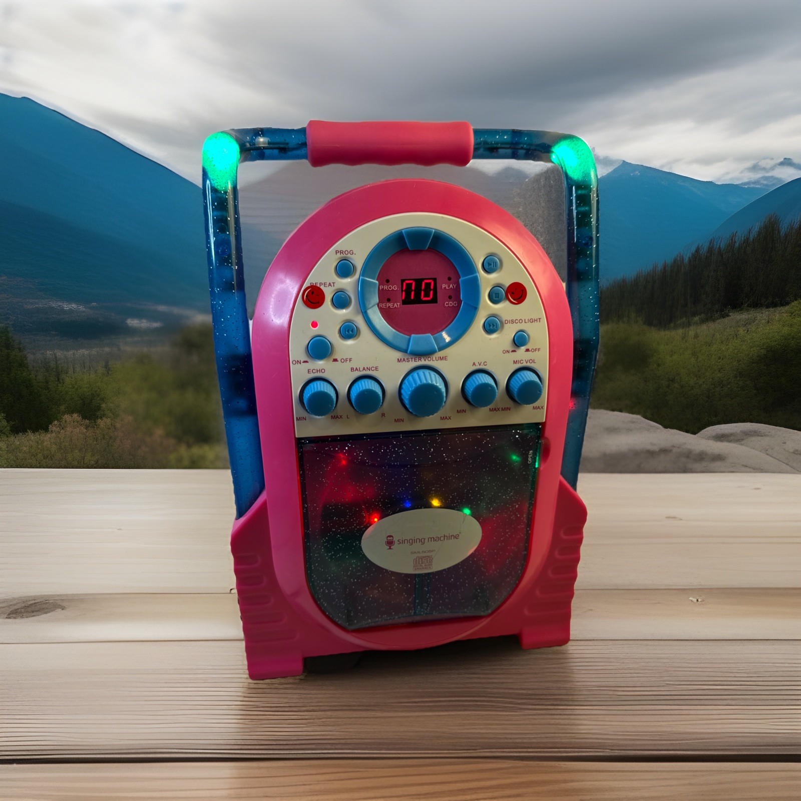 Singing Machine  SML505 Portable Karaoke CD Player with/ Microphone & AC adapter