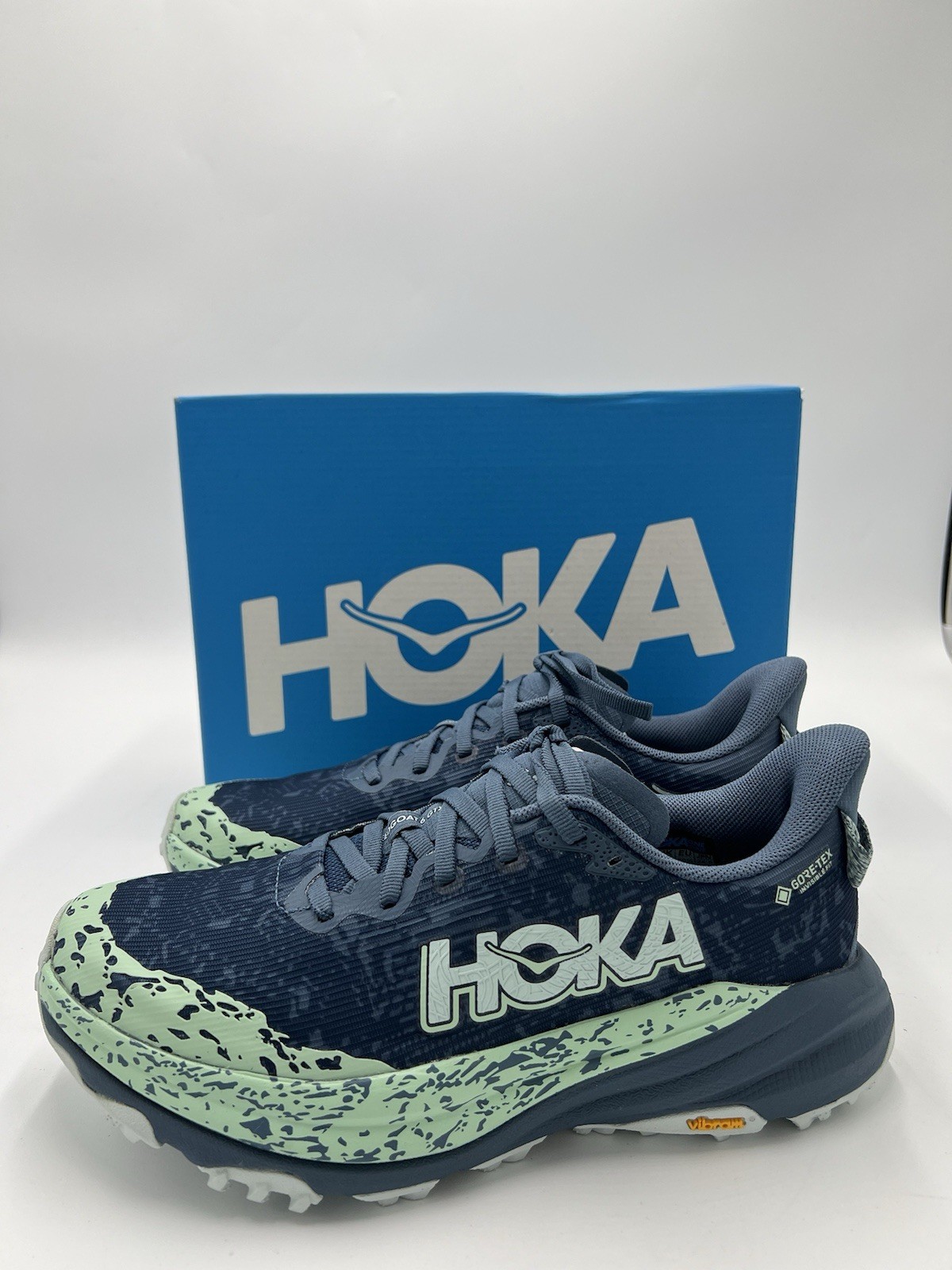 Hoka One One Speedgoat 6 GTX 1155151-TFL Blue Trail Running Shoes Women's Sz 9